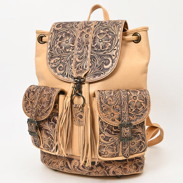 American Darling ADBG1306 Backpack Hand Tooled Genuine Leather Women Bag Western Floral Handbag